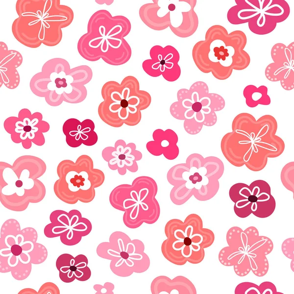 Florales Grafikdesign Nahtloses Muster Form Einer Kleinen Blume Schöne Florale — Stockvektor