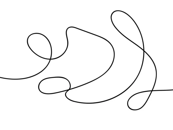 Scribble Croquis Chaotique Dessiné Main Cercle Objets Avec Début Fin — Image vectorielle