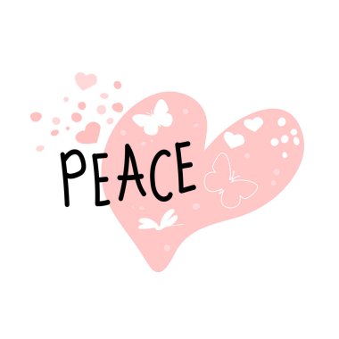 Uluslararası Barış Günü. Kuş, küre, çiçekler, kalp sürekli çizim. Sevgi, huzur ve şefkat kavramı. Mesaj at. Vektör web pankartı, illüstrasyon, poster, sosyal medya için kartpostal, ağ oluşturma.