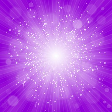 Güneş patlaması deseni. Güneşli ve soyut bir arkaplan. Güneş ışını desenli güneş patlaması arka planı. Parlak sarı, mavi, kırmızı, turuncu, yeşil, patlayıcı arkaplan. Vektör. Galaksi, uzay ve yıldızlar..