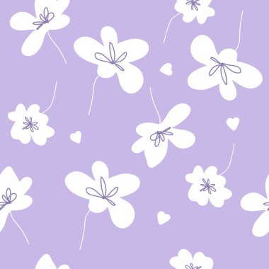 Çiçekli grafik karalama tasarımı. Kusursuz desen. Soyut minimal çiçek. Güzel çiçek arkaplanı. Tekstil ve duvar kağıtları için vektör sanat çizimi. Siyah bir fırçayla elle çizilmiş. El yazısı.