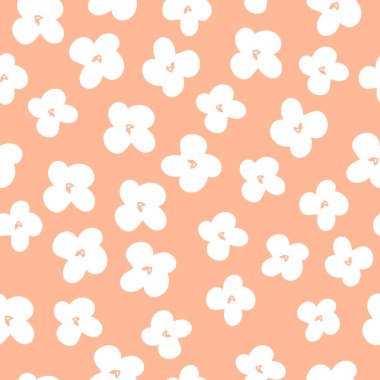 Çiçekli grafik karalama tasarımı. Kusursuz desen. Hazır ol. Soyut minimal çiçek. Güzel çiçek arkaplanı. Tekstil ve duvar kağıtları için vektör sanat çizimi. Siyah bir fırçayla elle çizilmiş. El yazısı.