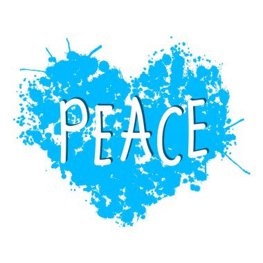 Uluslararası Barış Günü. Kuş, küre, çiçekler, kalp sürekli çizim. Sevgi, huzur ve şefkat kavramı. Mesaj at. Sosyal medya için vektör web pankartı, illüstrasyon, poster, kartpostal, 