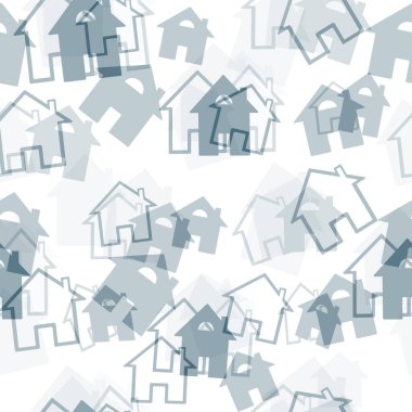 - Ev. Kusursuz bir ev ve bina şekli. El çizimi. Vektör 