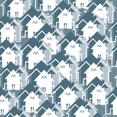 - Ev. Kusursuz bir ev ve bina şekli. El çizimi. Vektör 