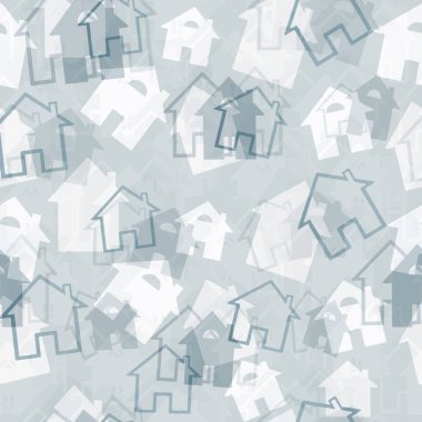 - Ev. Kusursuz bir ev ve bina şekli. El çizimi. Vektör 