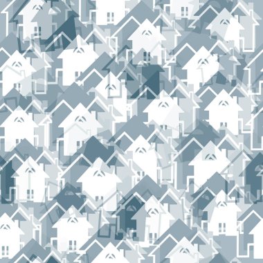 - Ev. Kusursuz bir ev ve bina şekli. El çizimi. Vektör 