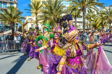 Lloret de Mar 'daki karnaval, İspanya 2023