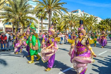 Lloret de Mar 'daki karnaval, İspanya 2023