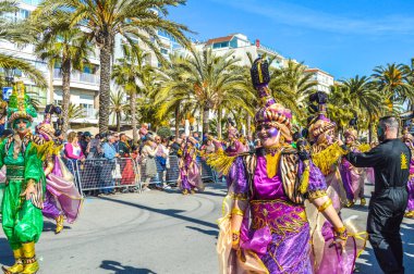 Lloret de Mar 'daki karnaval, İspanya 2023