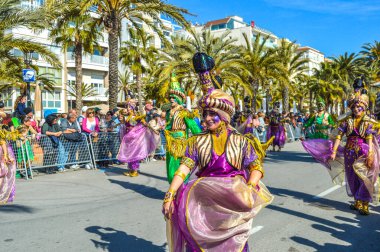 Lloret de Mar 'daki karnaval, İspanya 2023