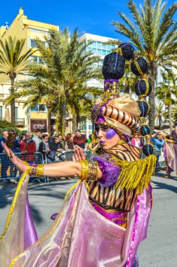 Lloret de Mar 'daki karnaval, İspanya 2023
