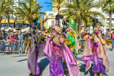 Lloret de Mar 'daki karnaval, İspanya 2023