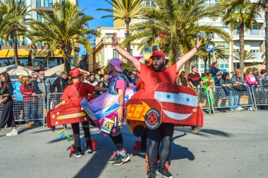 Lloret de Mar 'daki karnaval, İspanya 2023