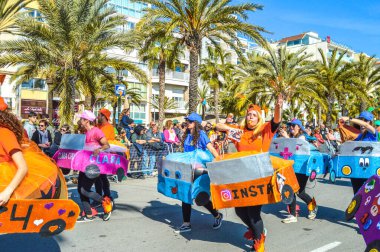 Lloret de Mar 'daki karnaval, İspanya 2023