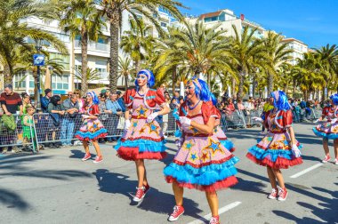 Lloret de Mar 'daki karnaval, İspanya 2023