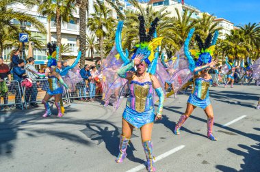 Lloret de Mar 'daki karnaval, İspanya 2023