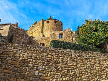 Ancient spanish village Madremanya in the region of El Girones, Spain clipart