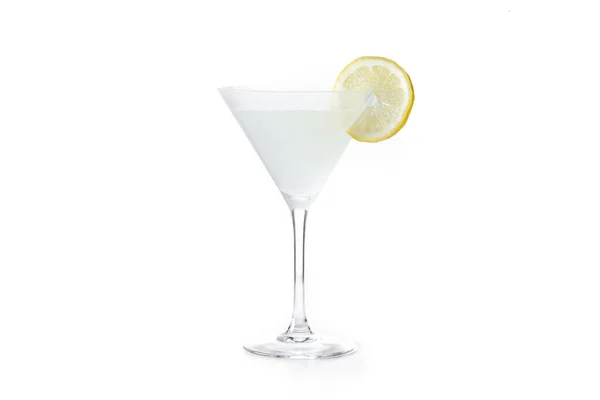 Limón Gota Martini Cóctel Aislado Sobre Fondo Blanco —  Fotos de Stock