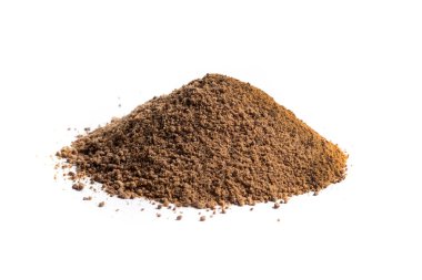 Beyaz arkaplanda izole edilmiş hindistan cevizi palmiyesi şekeri