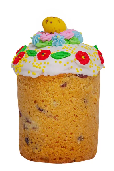 复活节假期 Paska被隔离了甜饼糕点装饰在上面 — 图库照片