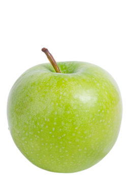 Elma yeşili rengi izole et. Sağlıklı yiyecekler. Vitamin meyveleri