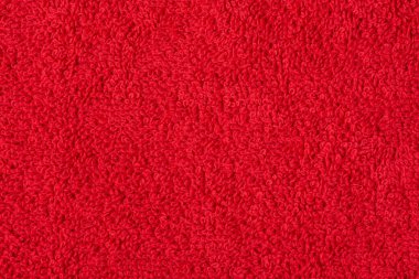 Arka plan makro fotoğrafı olarak kırmızı terry bez