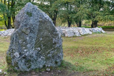 İskoçya 'daki Antik Clava Cairns anıtı