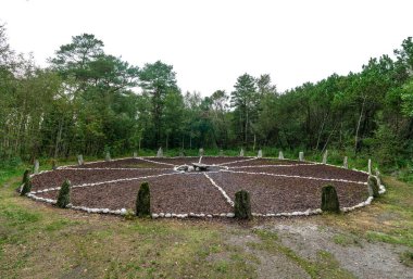 Mysterious Domsteinane stone circle in southern Norway near Stavanger clipart