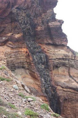 Madeira Adası 'nda farklı jeolojik oluşum 