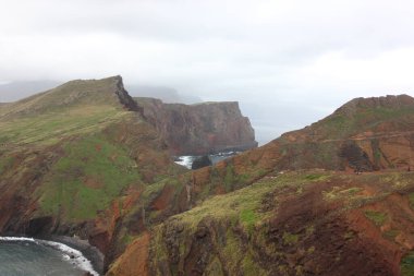 Different Geological Formation at Madeira Island  clipart