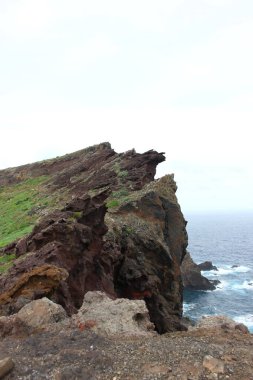 Madeira Adası 'nda farklı jeolojik oluşum 