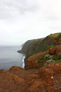 Madeira Adası 'nda farklı jeolojik oluşum 