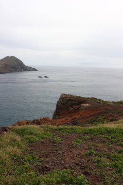 Madeira Adası 'nda farklı jeolojik oluşum 