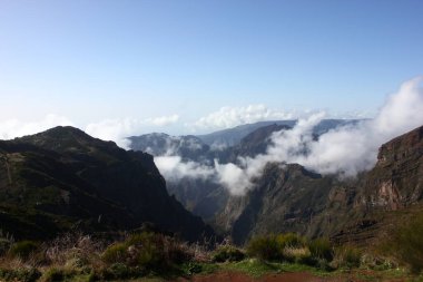 Madeira Adası 'nda farklı jeolojik oluşum 