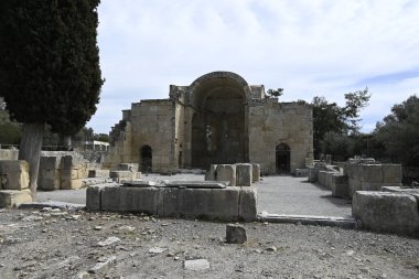 Girit Minos Arkeoloji Sitesi Gortyna, Yunan 