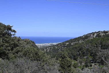 Yunanistan 'ın Rethymno kenti yakınlarındaki Girit Myli Kanyonu