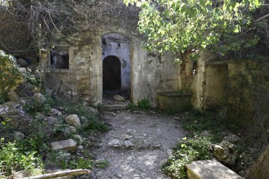 Yunanistan 'ın Rethymno kenti yakınlarındaki Girit Myli Kanyonu