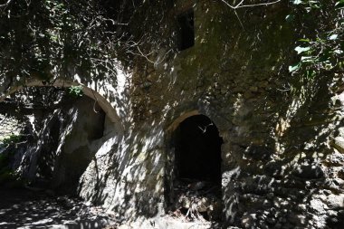 Yunanistan 'ın Rethymno kenti yakınlarındaki Girit Myli Kanyonu