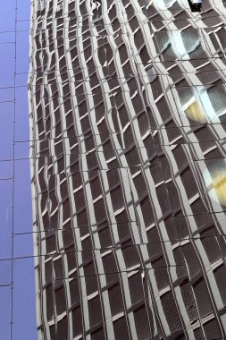 Hamburg Reeperbahn, Hamburg, Almanya 'daki aynalı pencereler