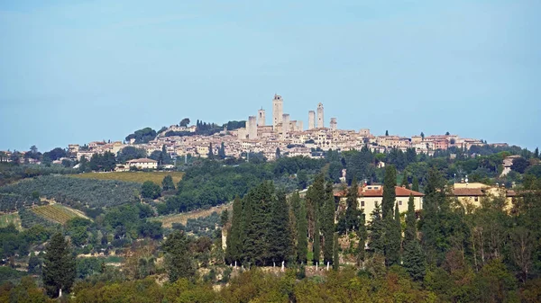 Vista Panorâmica San Gimignano Província Siena Toscana Itália — Fotografia de Stock