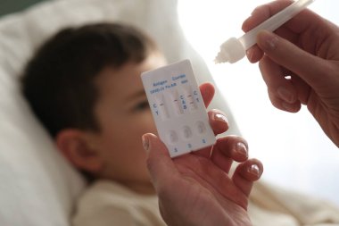 RSV için pozitif test sonucu.