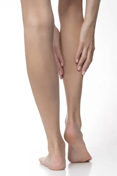 Slim Legs Isolated White Background — Stock Photo, Image