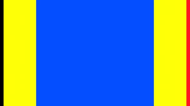 벨기에의 애니메이션 전환은 비디오 전이를 파란색 양쪽에서 수평으로 이루어 가시없는 — 비디오