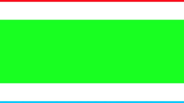 Флаг Люксембурга Анимированный Переход Вертикали Обеих Сторон Через Клавишу Цветности — стоковое видео