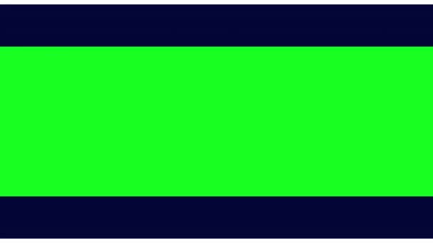 タイ国旗の色 2Dビデオ遷移のための緑の画面クロマキーの両側に垂直方向にアニメーション遷移 シームレスなループ Uhd — ストック動画