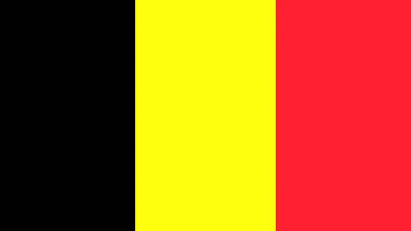 Bandeira Bélgica Uhd — Fotografia de Stock