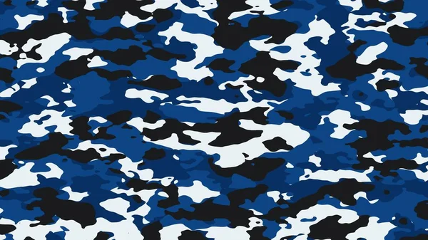 青いカモフラージュ 軍用カモフラージュ イラストフォーマット Uhd — ストック写真