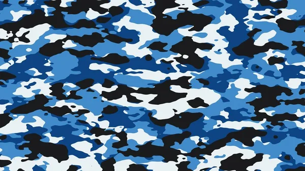 青いカモフラージュ 軍用カモフラージュ イラストフォーマット8K Uhd — ストック写真