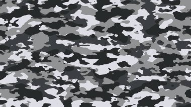 Açık gri ya da siyah beyaz kamuflaj. Askeri kamuflaj. Görüntü Biçimleri 8K UHD